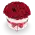 Box červených růží
